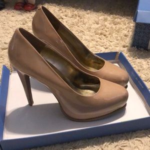 Platform Heels Patent Blush/Nude